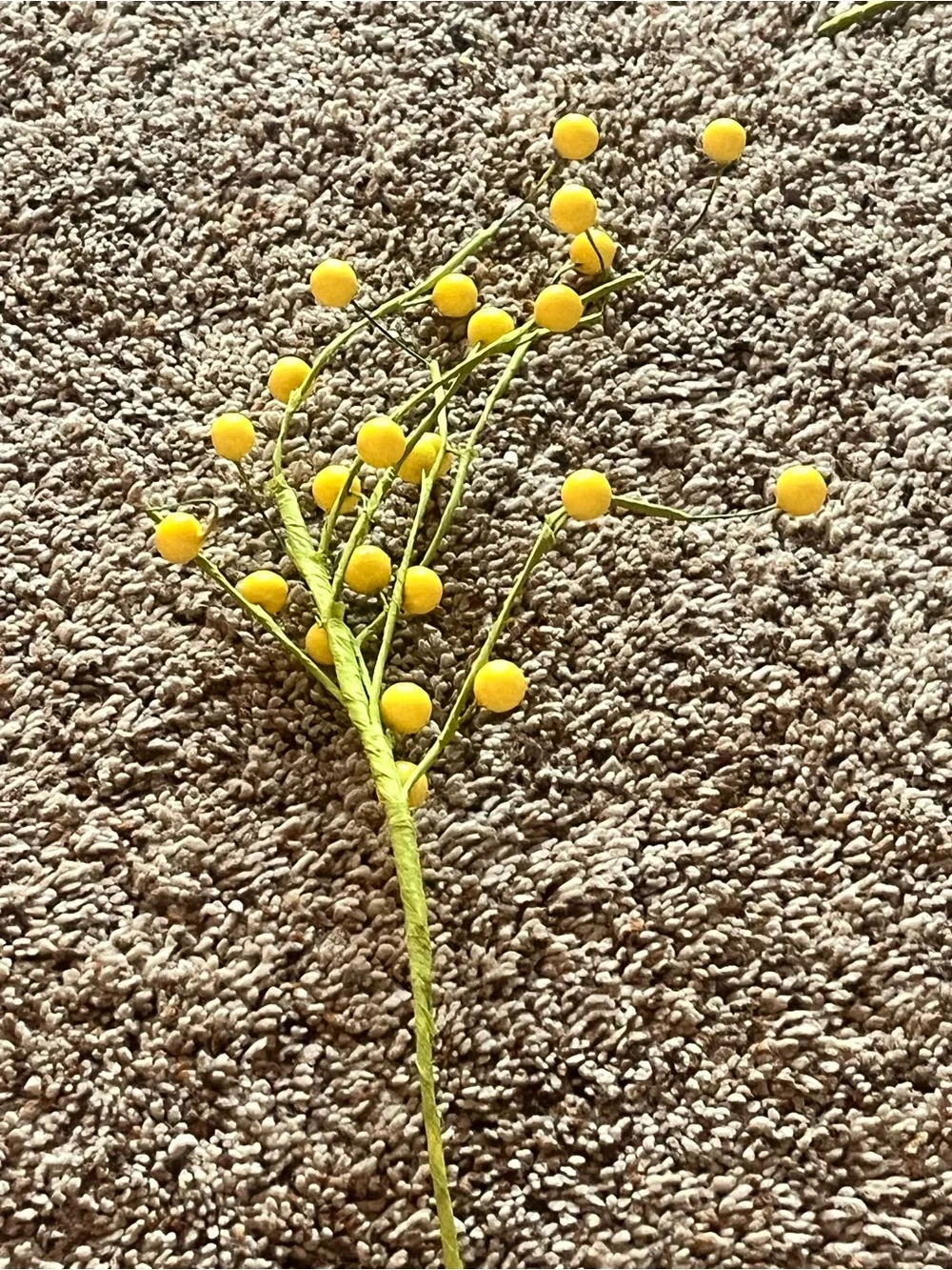 Ashland Yellow Spring Berry Spray Artificial Floral Stems - Home Accents (8)